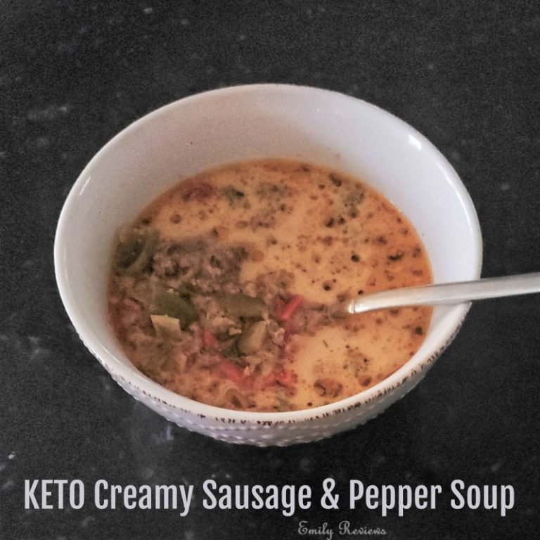 KETO Creamy Sausage & Pepper Soup Recipe Emily Reviews