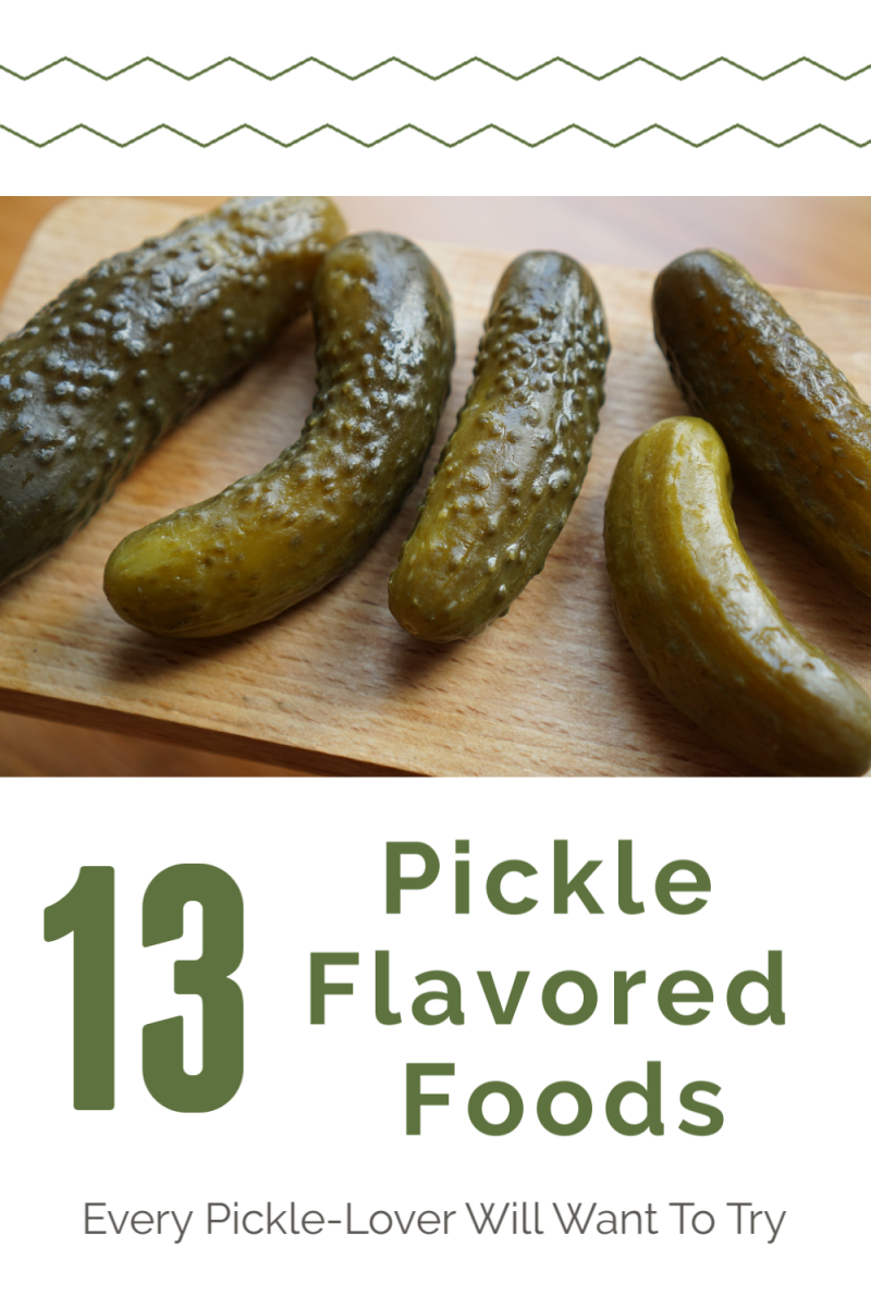 13 pickle-flavored foods that every pickle lover wants to try. Or pickle lover gift ideas!