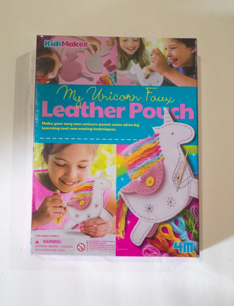 4m make your own unicorn pouch leatherwork craft kit for kids