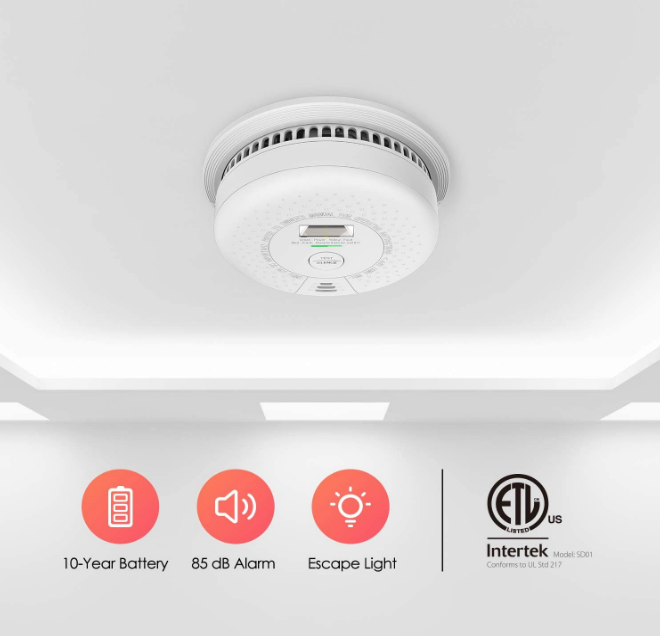 Stay Safe: X-Sense Escape Light Smoke Alarm Detector