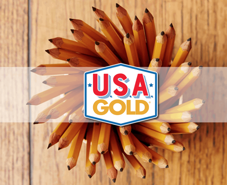Back To School (or Home) USA Gold and USA Titanium and Scribble