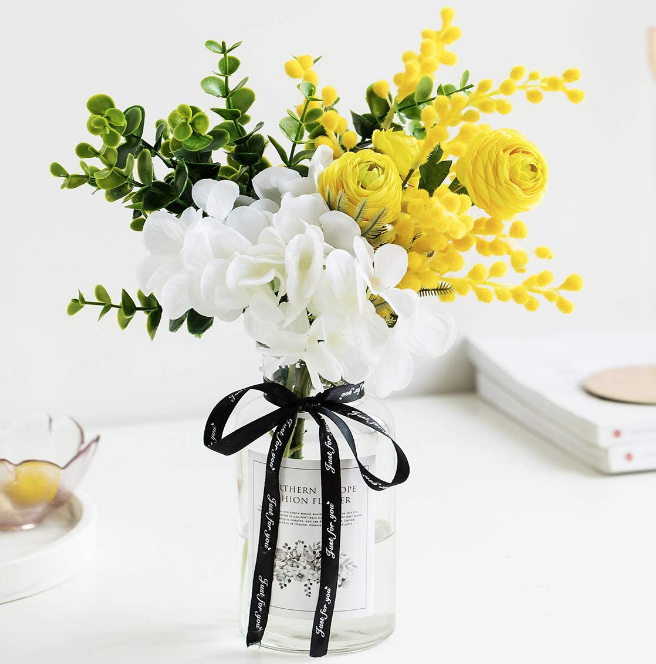 Artificial Flowers with Vase
