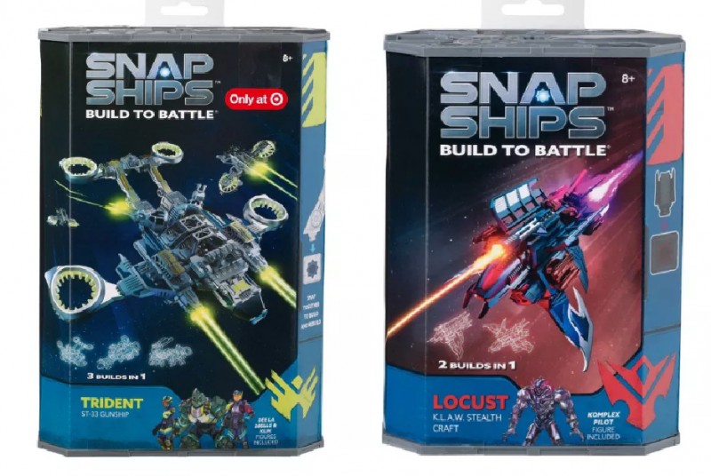 Snap Ships Trident ST-33 Gunship Exclusive Vehicle & Locust