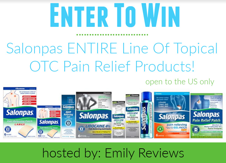 Salonpas Line Of Topical OTC Pain Relief Products Giveaway