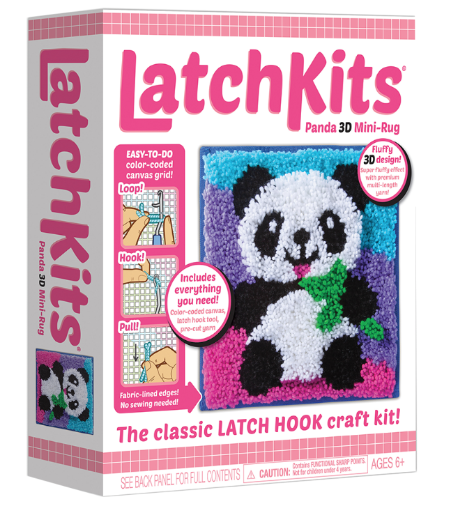 LatchKits Panda 3D Mini Rug