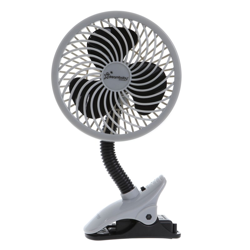 EZY-Fit Deluxe Clip-On Fan - Black & Grey