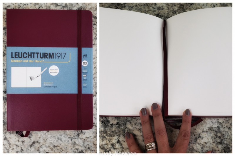 Leuchtturm1917 sketchbook with my name embossed on the cover