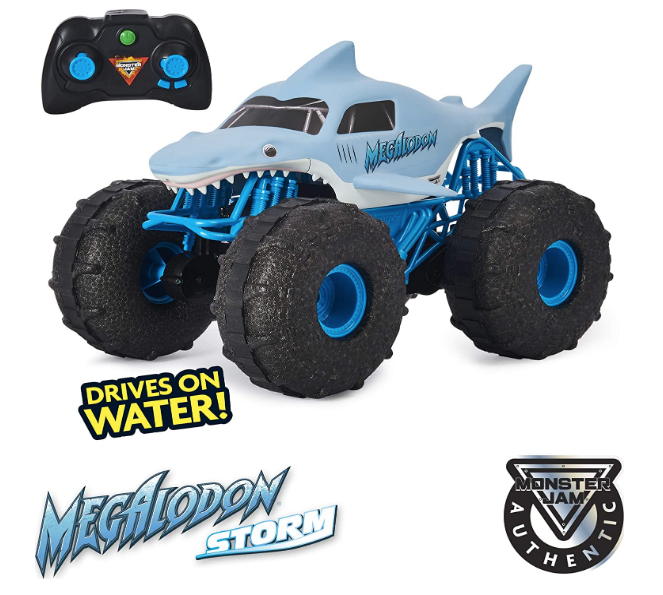 Monster Jam, Official Megalodon Storm All-Terrain Remote Control Monster Truck