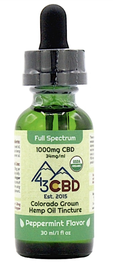 43 CBD Organic CBD Oil Tincture