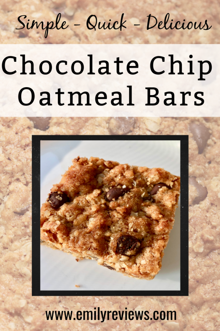 Oatmeal Chocolate Chip Bar Recipe