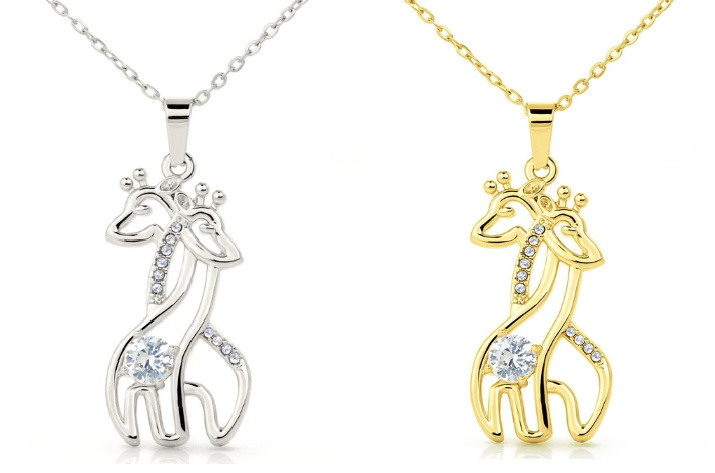 Tiny Truths Jewelry - Graceful Love Giraffe Necklace (Beautiful Gift Idea!)