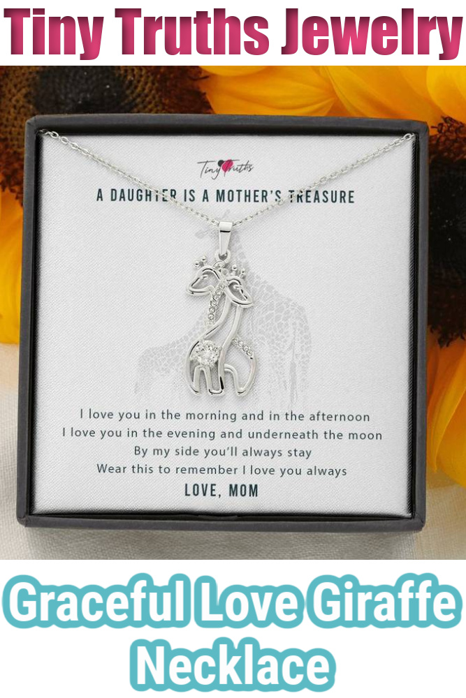 Tiny Truths Jewelry - Graceful Love Giraffe Necklace (Beautiful Gift Idea!)