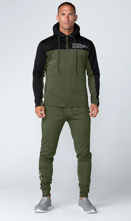 Born Tough Momentum Track Suit Jogger Pants Military Green