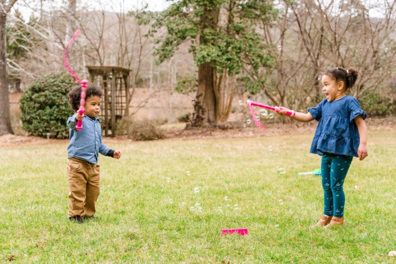 spinning bubble streamer