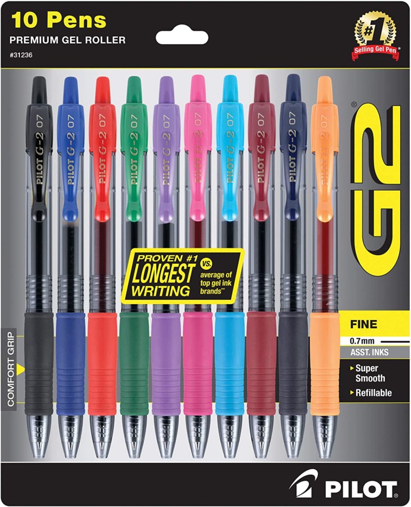 PILOT G2 Premium Refillable & Retractable Rolling Ball Gel Pens