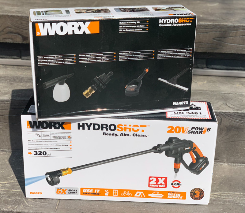 WORX 20V Hydroshot Portable Power Cleaner