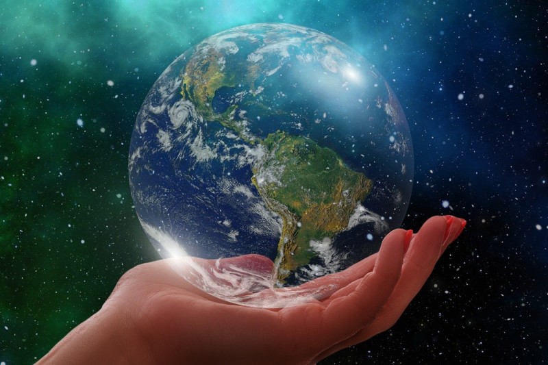 earth in a hand - Make Earth Day Every Day (With Spin Master)