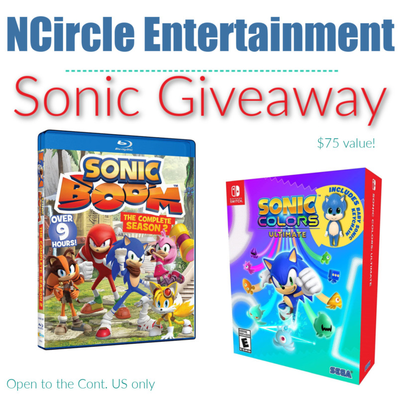 Brand New Season 2 of Sonic Boom on Blu-Ray + Sonic Colors Ultimate Nintendo Switch Game *GIVEAWAY*