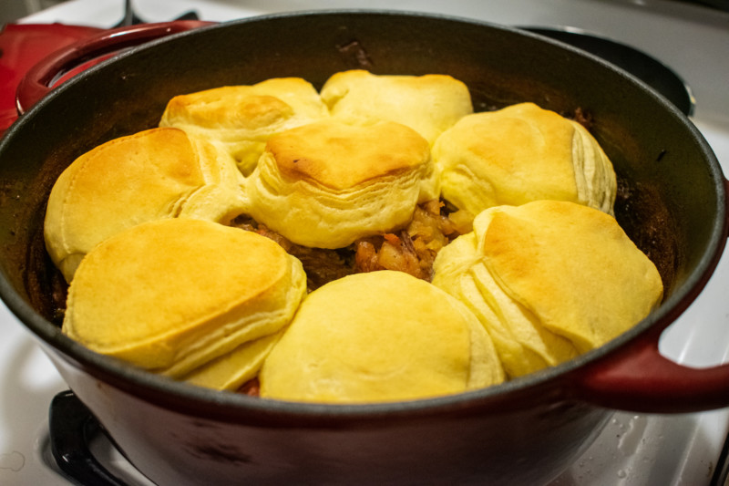 Beef stew and biscuits recipe