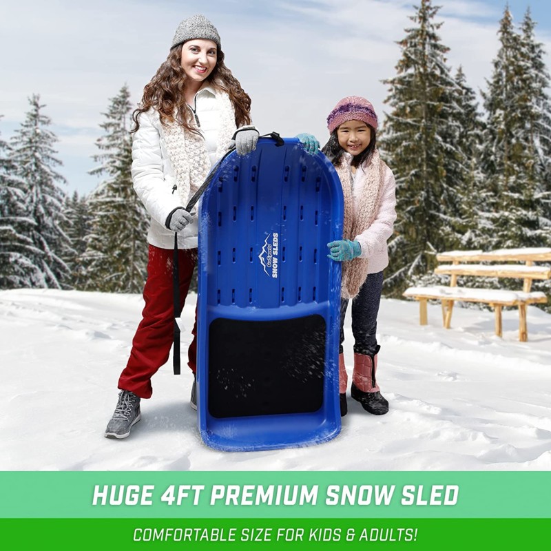 GoSports 2 Person Premium Snow Sled - Get Ready For The Snow To Fly!