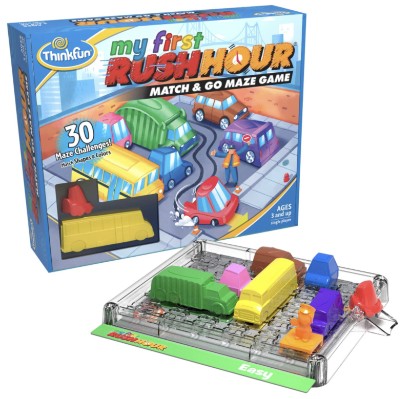 My First Rush Hour STEM Toy and Brain Game for Boys and Girls Age 3 and Up - A Match and Go Maze Game​