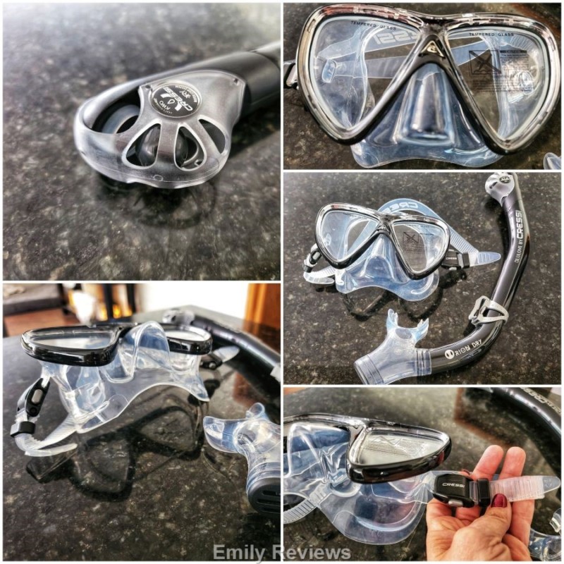 Cressi Ikarus Orion Dry Snorkel Mask Combo