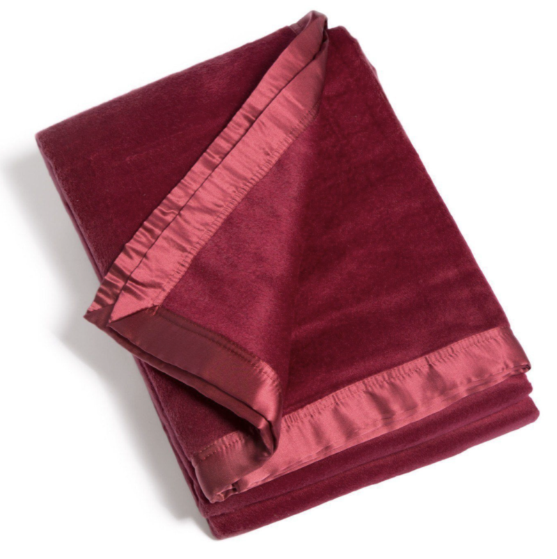 Micro Velvet Bamboo Viscose Blanket with 100% Silk Trim