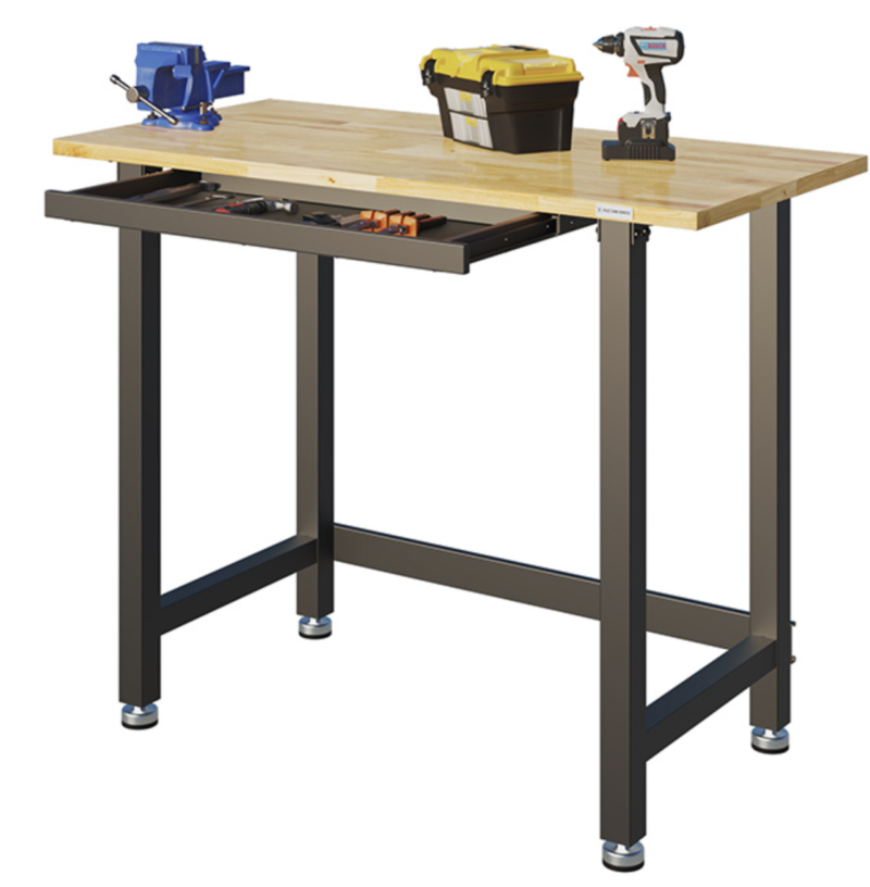 FlexiMounts DURABLE WORK BENCH WITH BUILT-IN DRAWER WB20