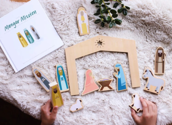The Manger Mission Family Christmas Tradition Set - Includes Storybook & 12-Piece Wooden Nativity - View #12
