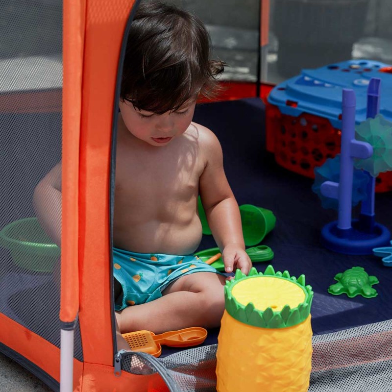 California Beach Co. Pop 'N Go Playpen + Accessories - Great Gift Idea For New Parents!