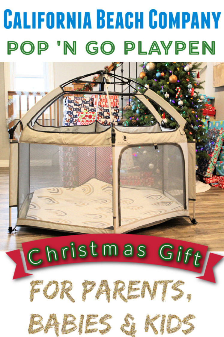 California Beach Co. Pop 'N Go Playpen + Accessories - Great Gift Idea For New Parents!