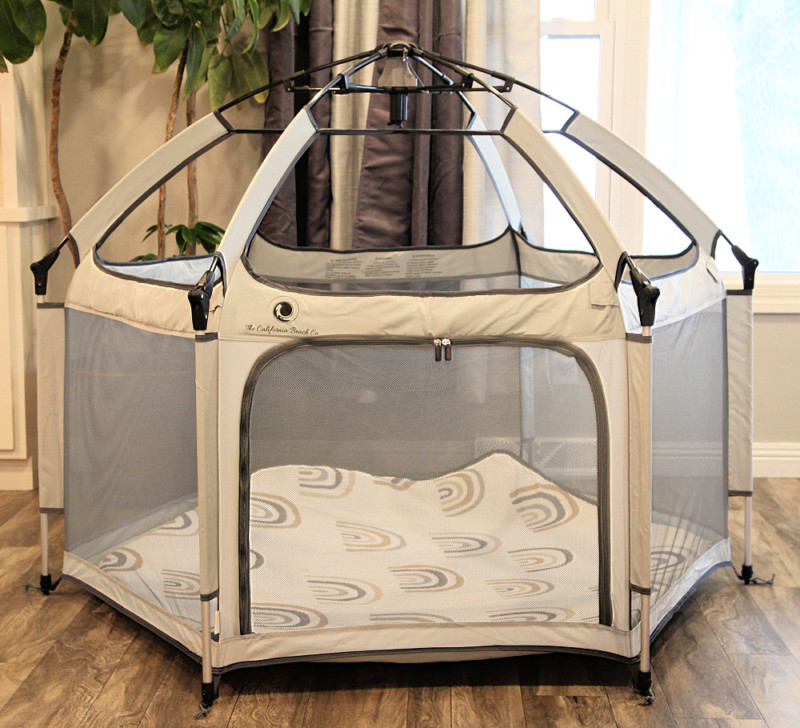 California Beach Co. Pop 'N Go Playpen + Accessories - Great Gift Idea For New Parents!