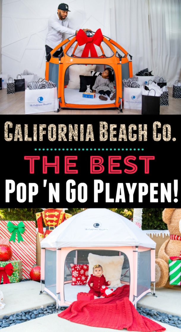 California Beach Co. Pop 'N Go Playpen + Accessories - Great Gift Idea For New Parents!