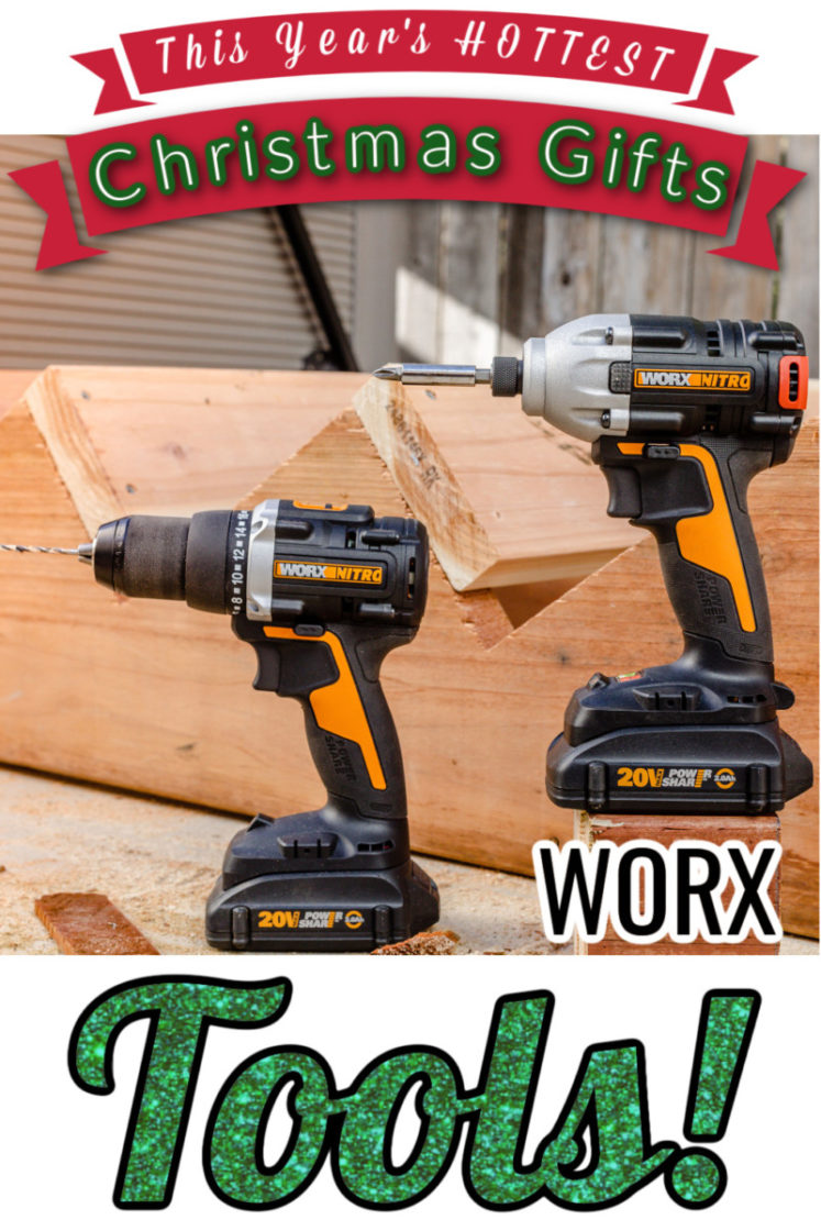 WORX Tools Make A Great Gift ~ Check Out The Nitro 20V Power Share Impact Driver & Drill/Driver Combo Kit