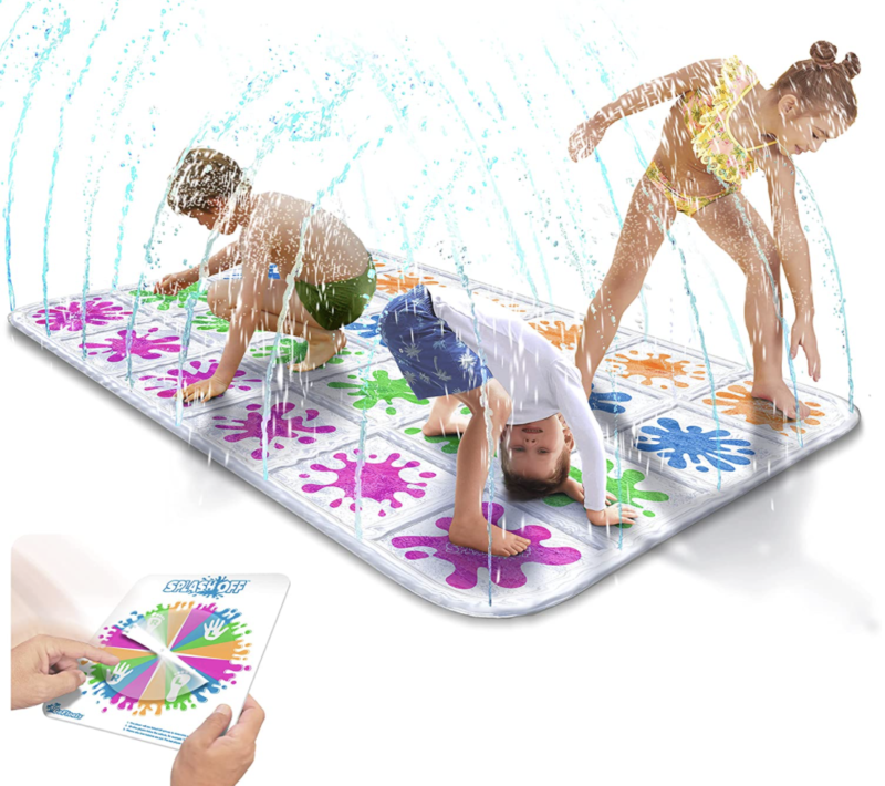 GoFloats Splash Off Game - Water Spray Splash Mat Game for Kids