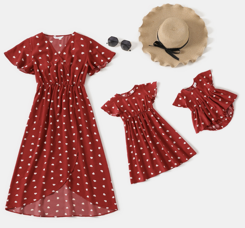 PatPat Mommy & Me Valentine's Day Dresses