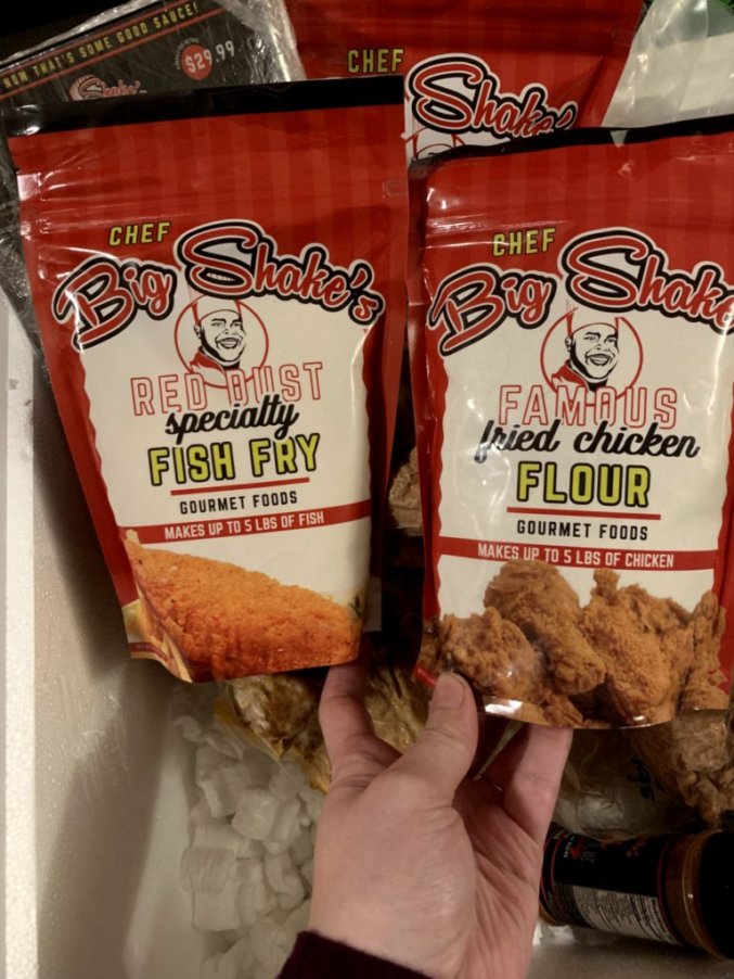 big shake's hot chicken flour and fish fry
