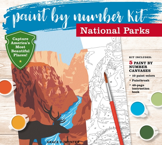 quarto national parks paint by number kit