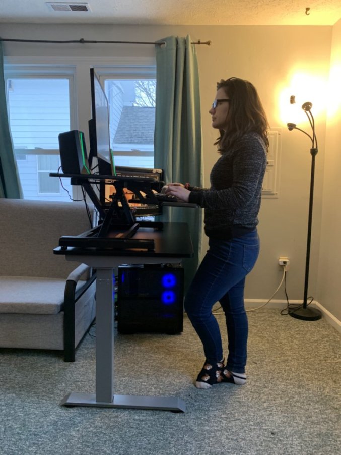 victor high rise compact standing desk review