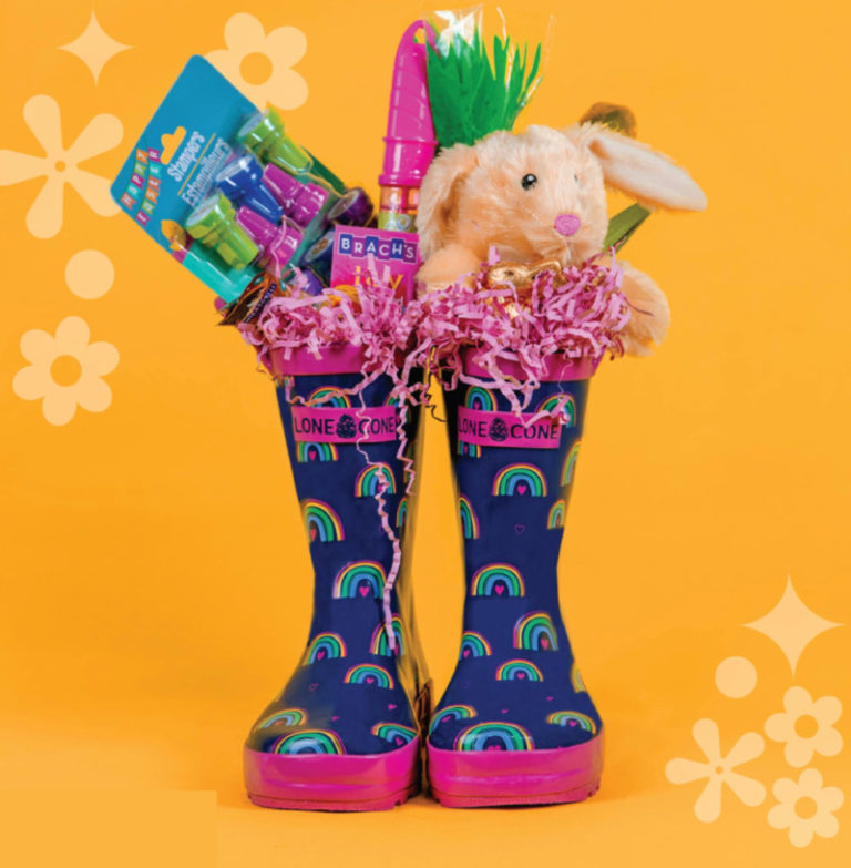 LONECONE Rain Boots Giveaway! DIY Rain Boot Easter Baskets Emily Reviews