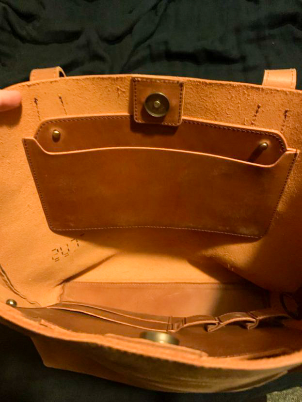 galen leather tote