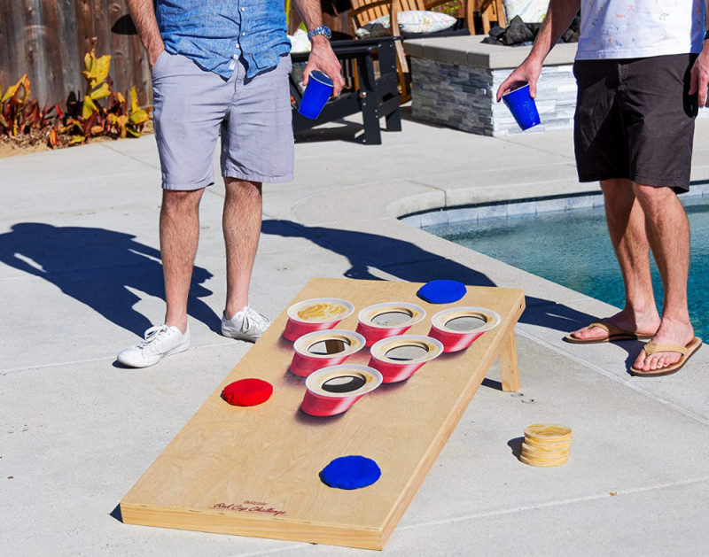 GoSports Beer Pong Cornhole Game - Perfect For Father's Day!