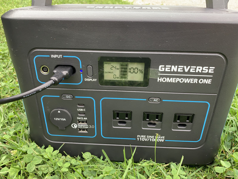 Geneverse charging with solar panels 