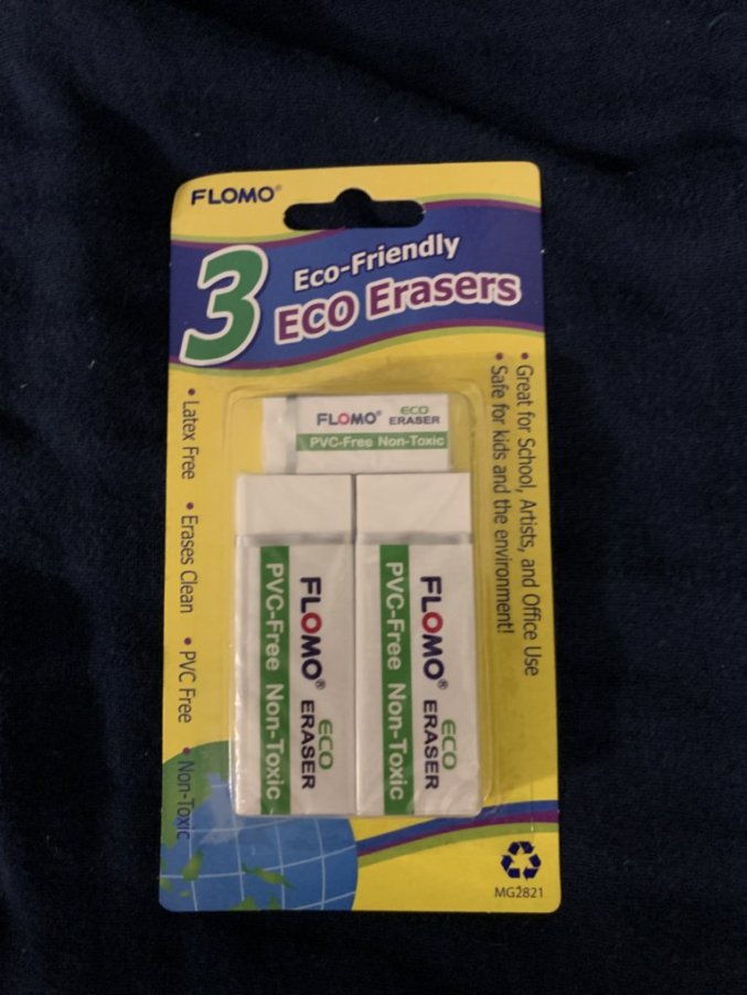 Flomo ecofriendly erasers