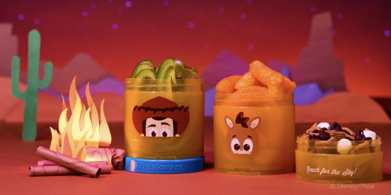 Pixar Snack Containers for Toddlers and Kids, 3 Stackable Snack