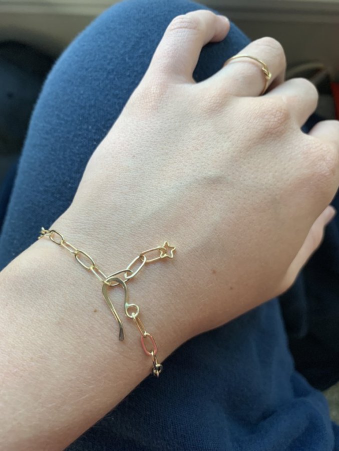 paperclip bracelet throwing stars