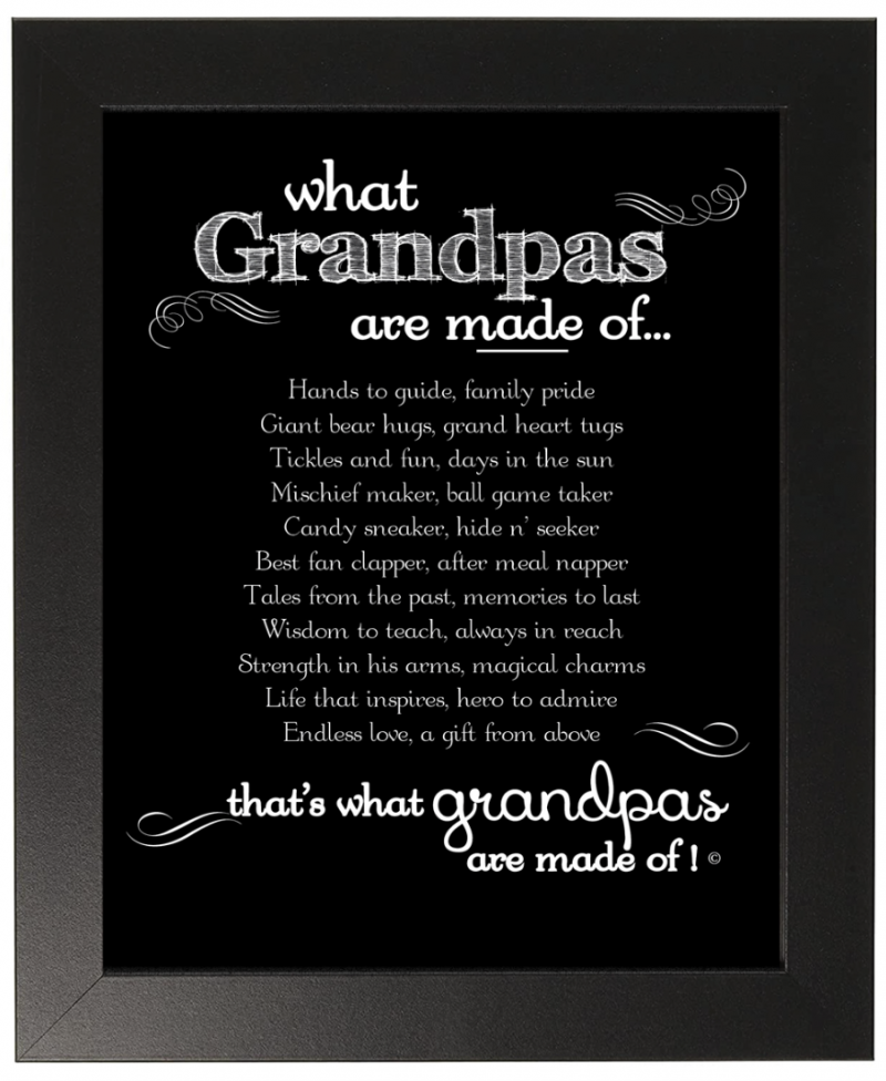 The Grandparent Gift Co. Grandpa Frame: Grandpa Made of Poem