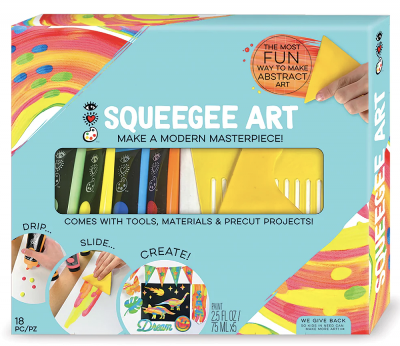 Bright Stripes iHeartArt Squeegee Art