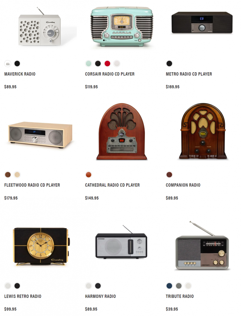 crosley radios