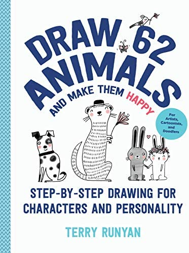 Draw 62 animals and make them happy